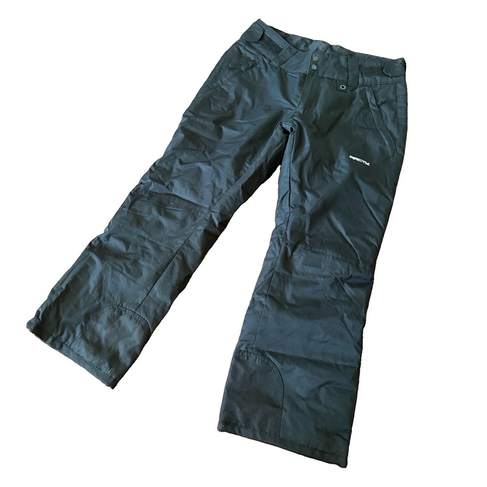 Arctix Alpha 21 Womens Large Black Short  Snow Pants Adjustable Waist Pockets